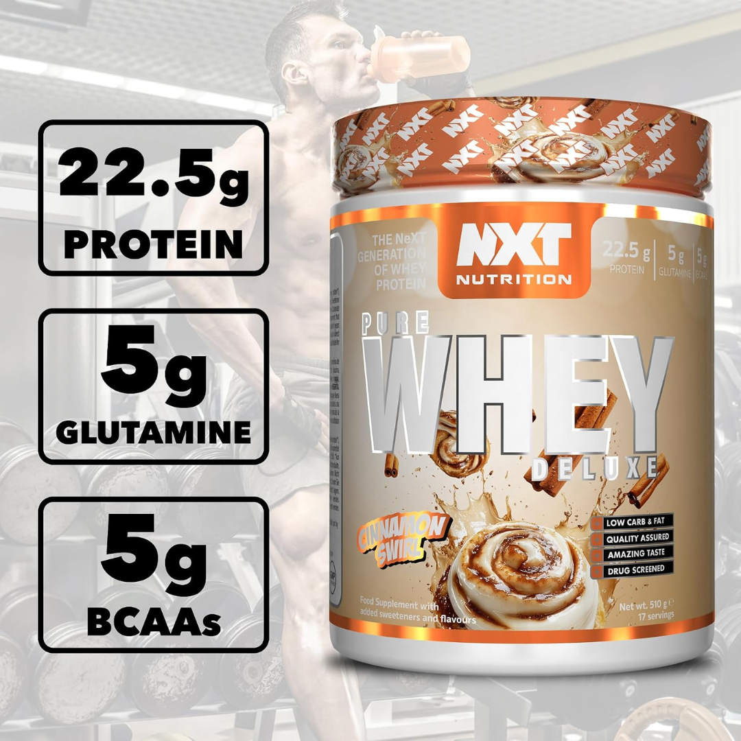 NXT Nutrition Pure Whey Deluxe 510g Cinnamon Swirl