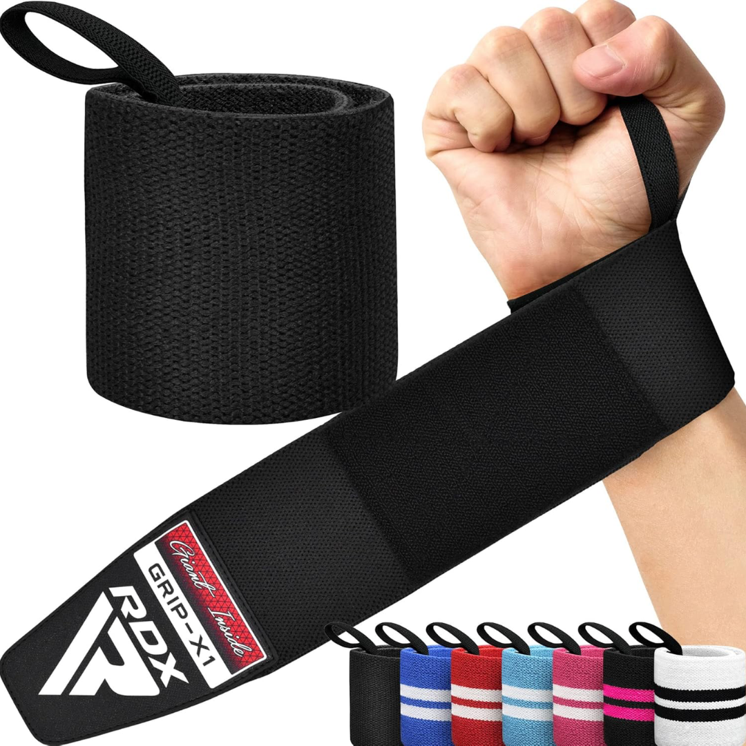 RDX Gym Wrist Wraps W3 Full Black