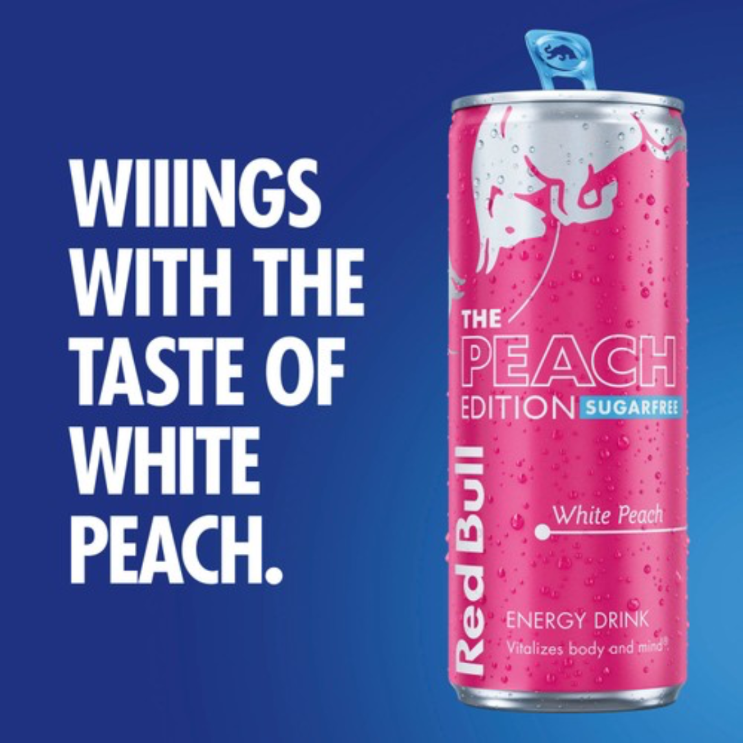 Red Bull Sugar Free 12x355ml White Peach