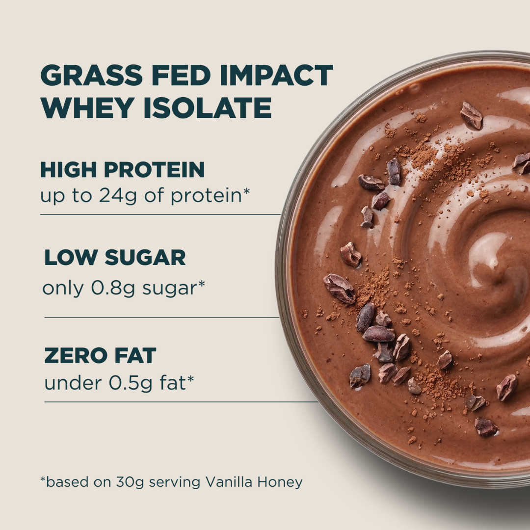 MyProtein Grass Fed Impact Whey Isolate Powder 1kg Cocoa
