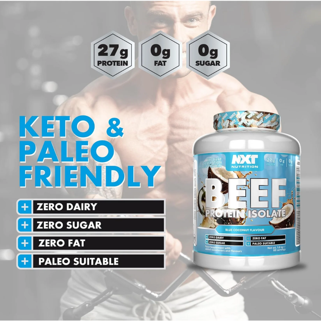 NXT Nutrition Beef Protein Isolate 1.8kg Blue Coconut