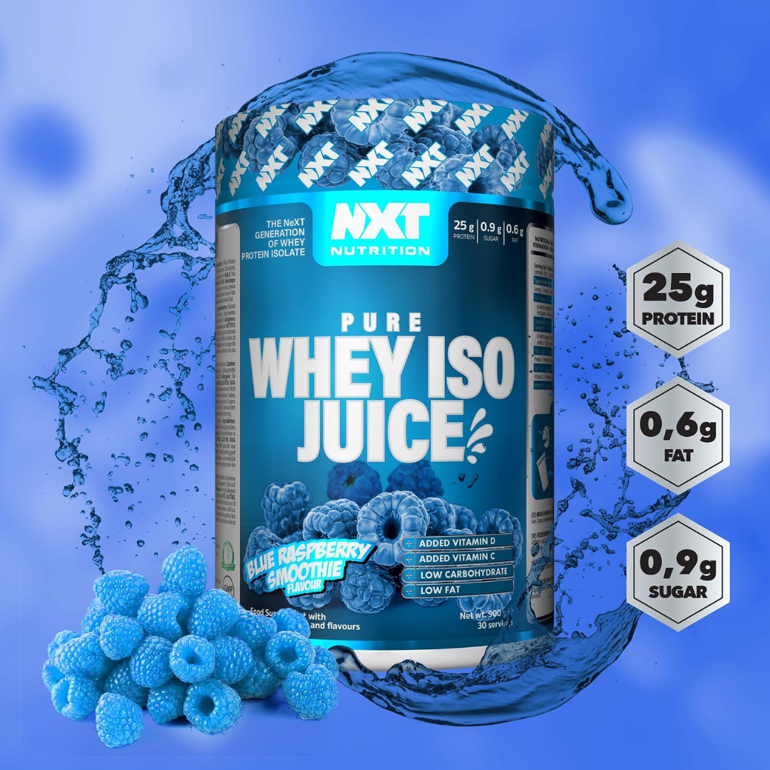 NXT Nutrition Pure Whey ISO Juice 900g Blue Raspberry Smoothie