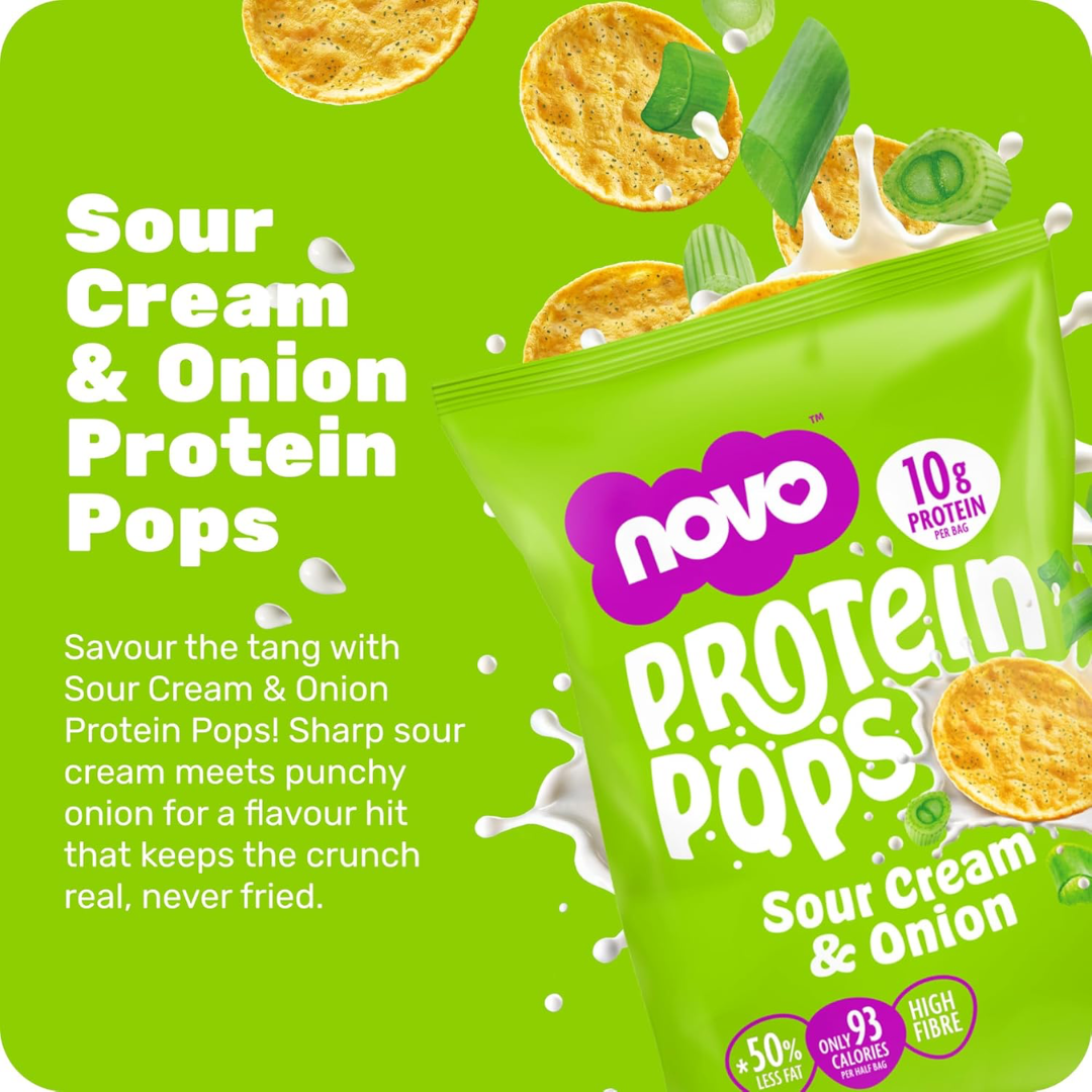 Novo Nutrition Novo Protein Pops 6x45g Sour Cream & Onion