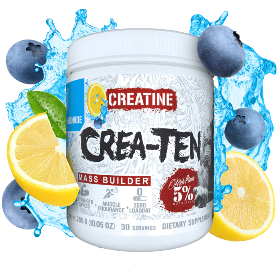 Rich Piana 5% Nutrition CREA-TEN Legendary Series 225g Blue Lemonade