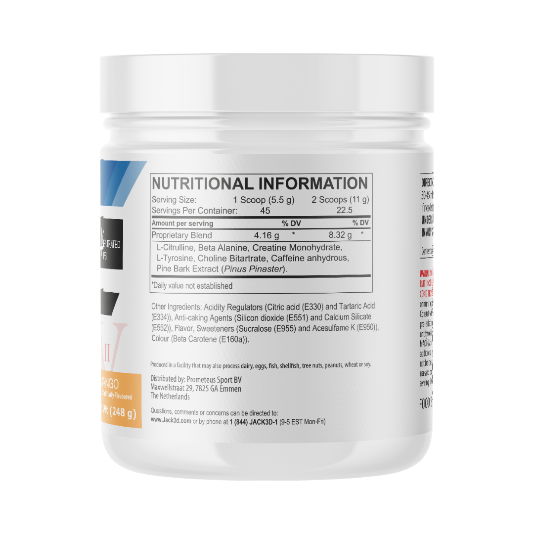 USP Labs Jack3d Advanced 248g Mango