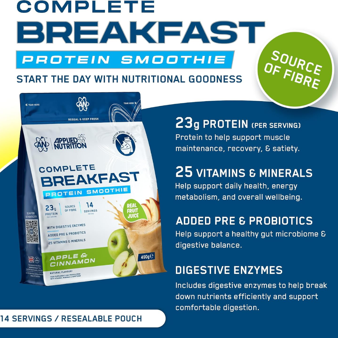 Applied Nutrition Complete Breakfast 490g Apple & Cinnamon