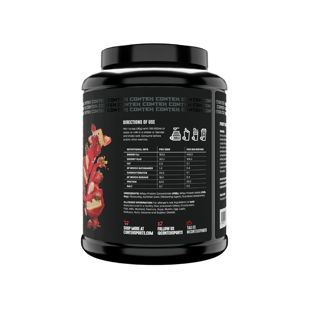Conteh Sports Whey Elite 1980g Strawberry Cheesecake