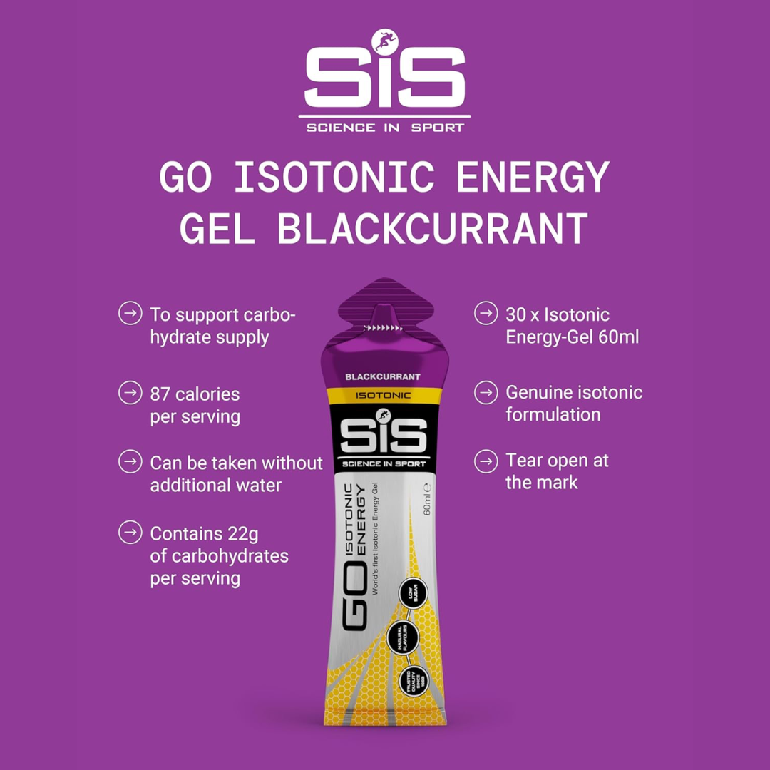 SIS Isotonic Gels 30x60ml Blackcurrant