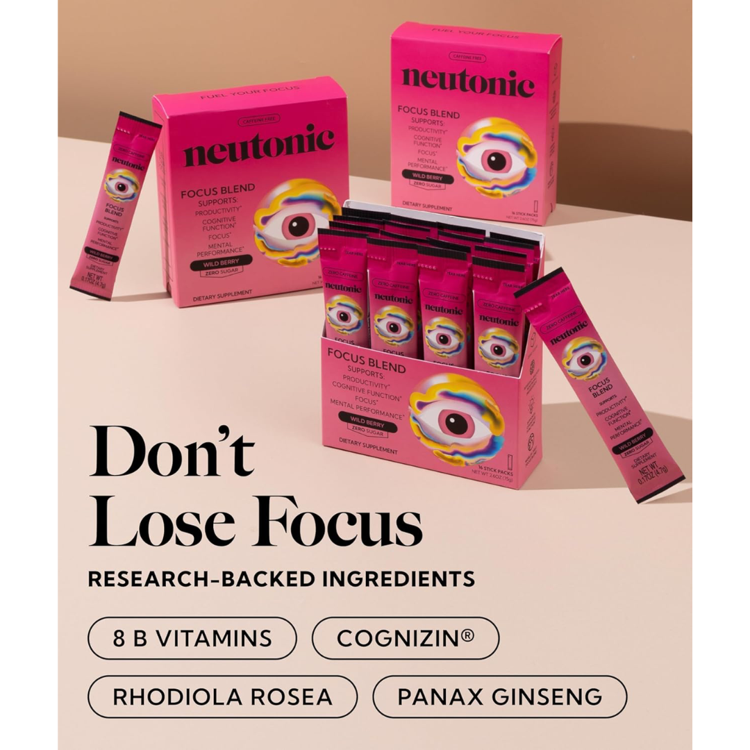 Neutonic Focus Blend 16 Sachets Wild Berry