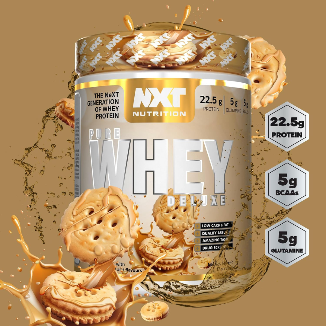 NXT Nutrition Pure Whey Deluxe 510g Brilliantly Biscuity
