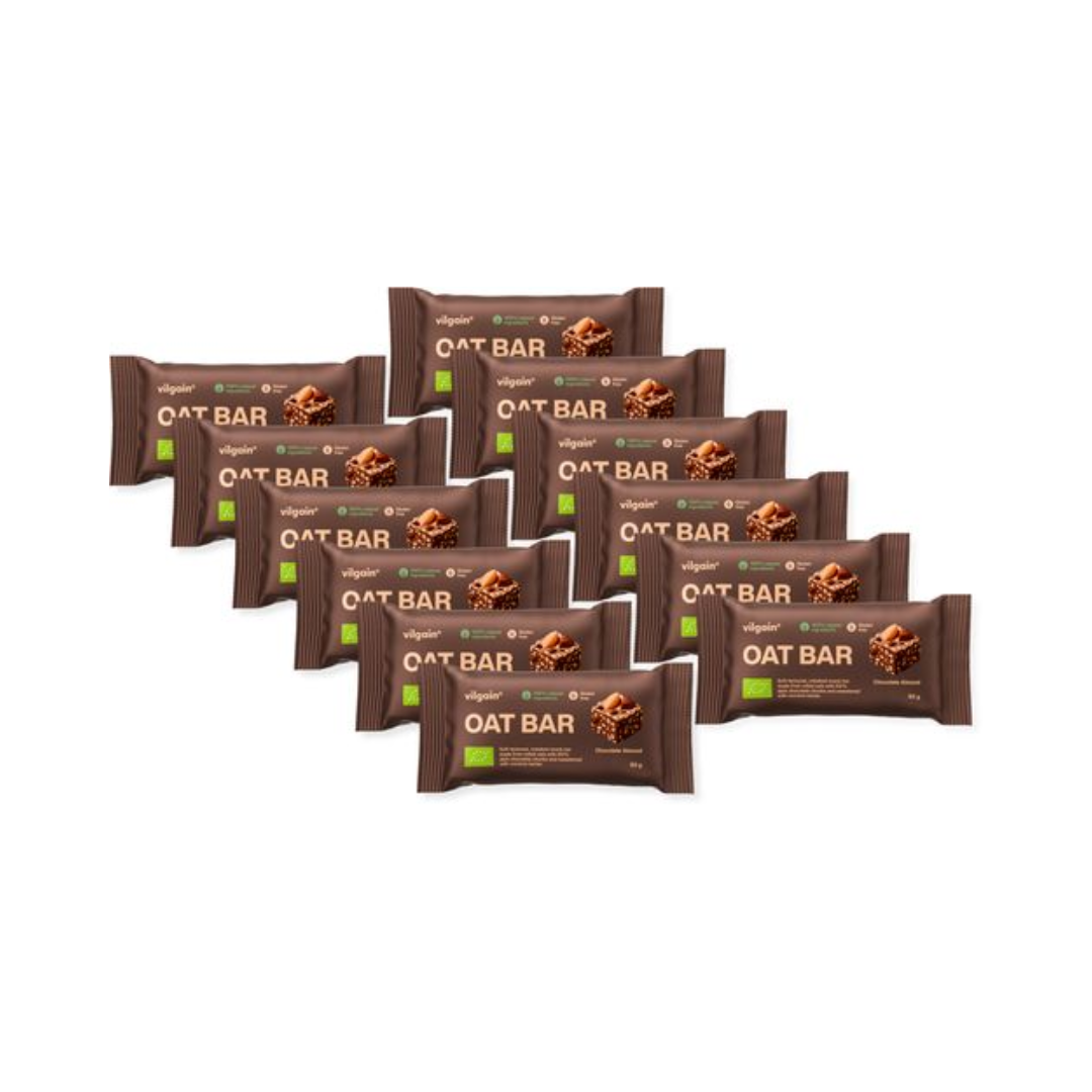 Vilgain Oat Bar 12x50g Almonds and Chocolate