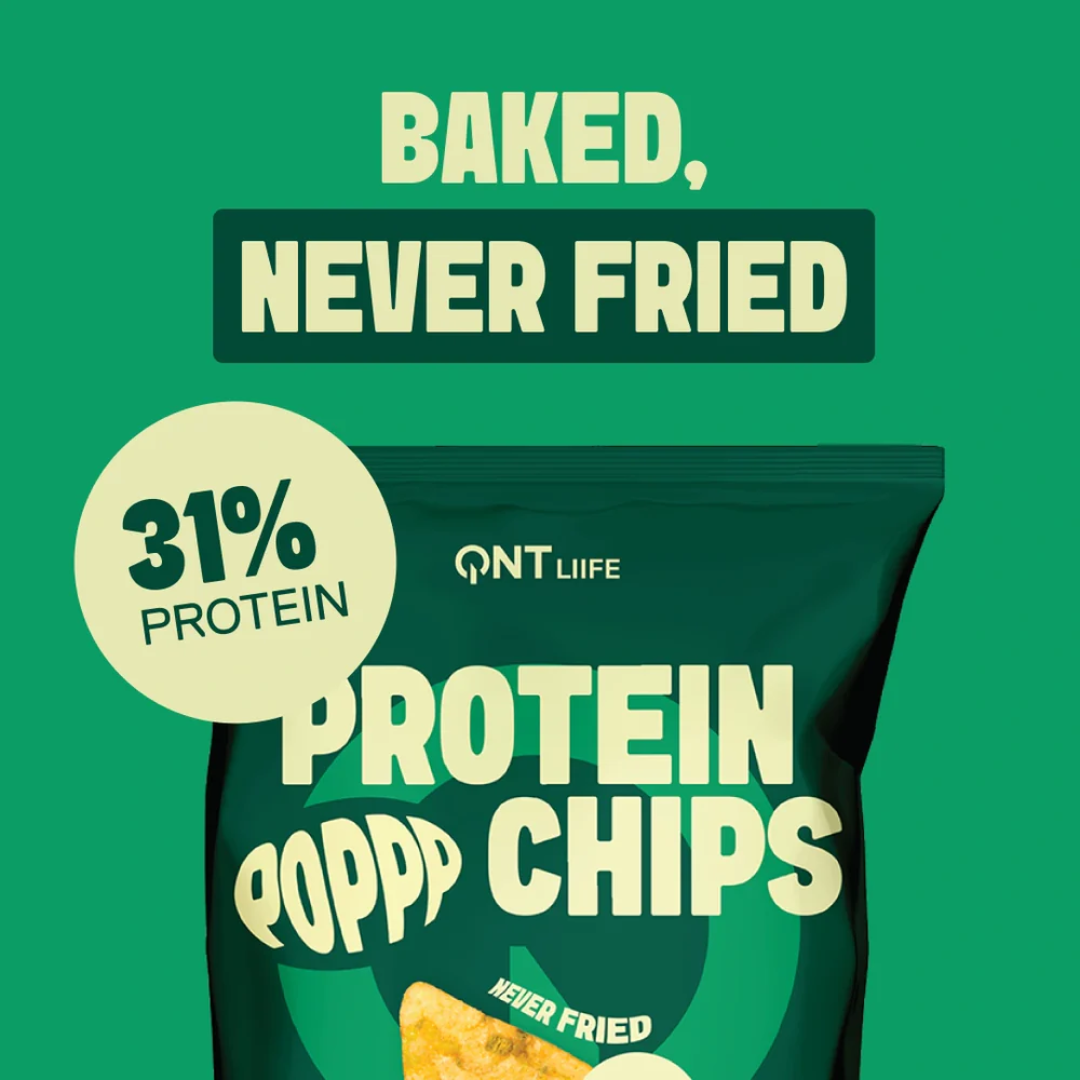 QNT Protein Chips 12x50g Sour Cream & Onion