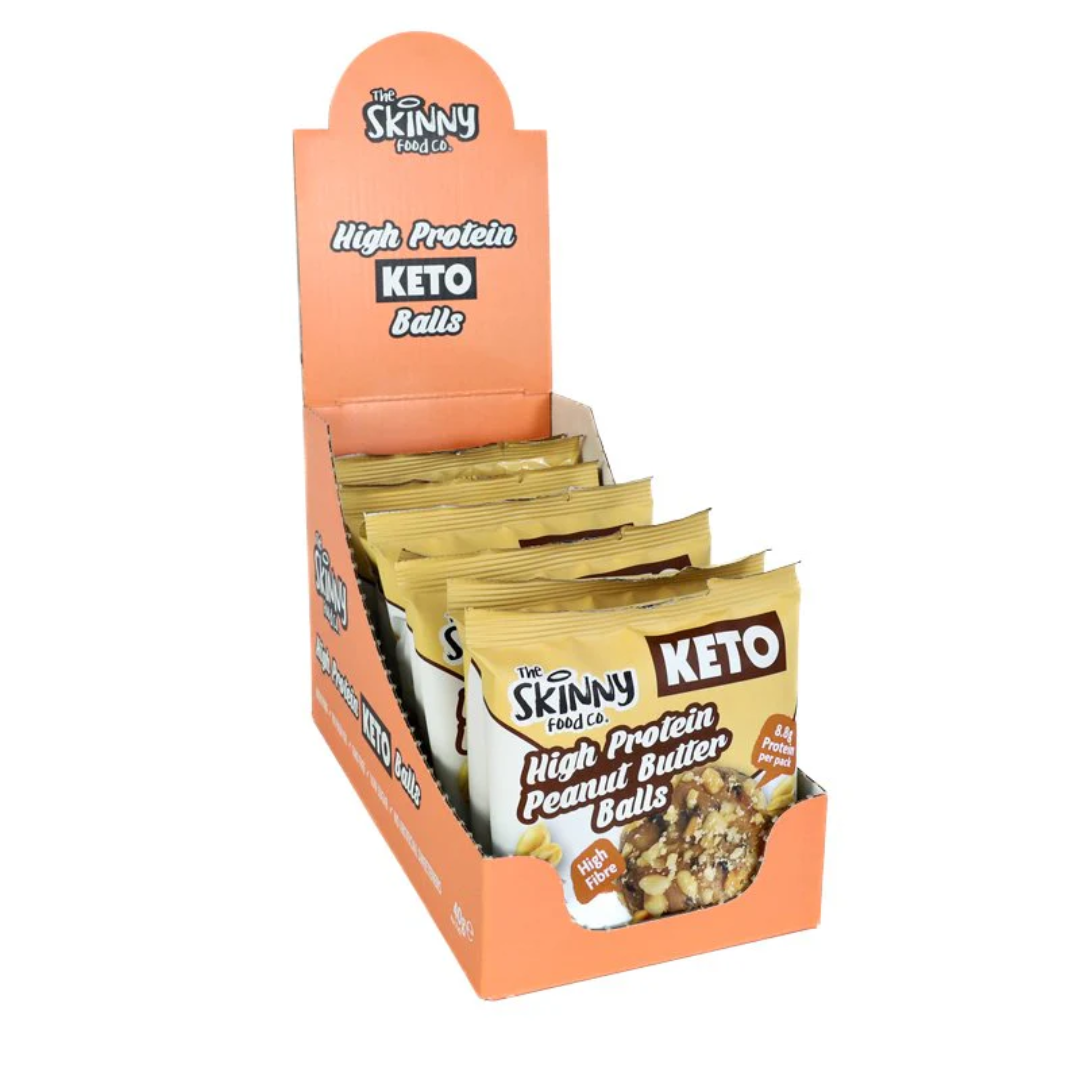 The Skinny Food Co High Protein Keto Balls 10x40g Peanut Butter