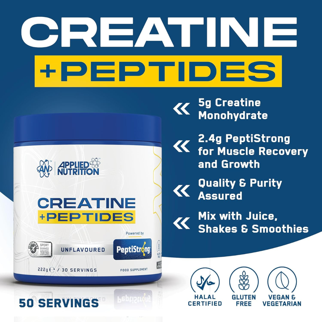 Applied Nutrition Creatine + Peptides 222g Unflavoured