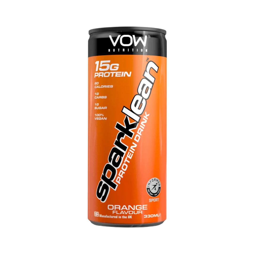 VOW Nutrition Sparklean Protein Drink 12x330ml Orange