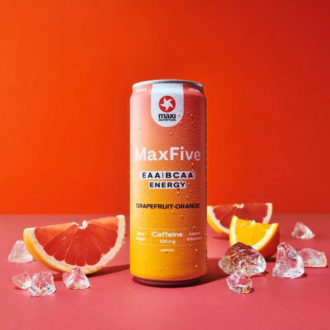 MaxiNutrition MaxFive Energy Drink 12x330ml Grapefruit Orange
