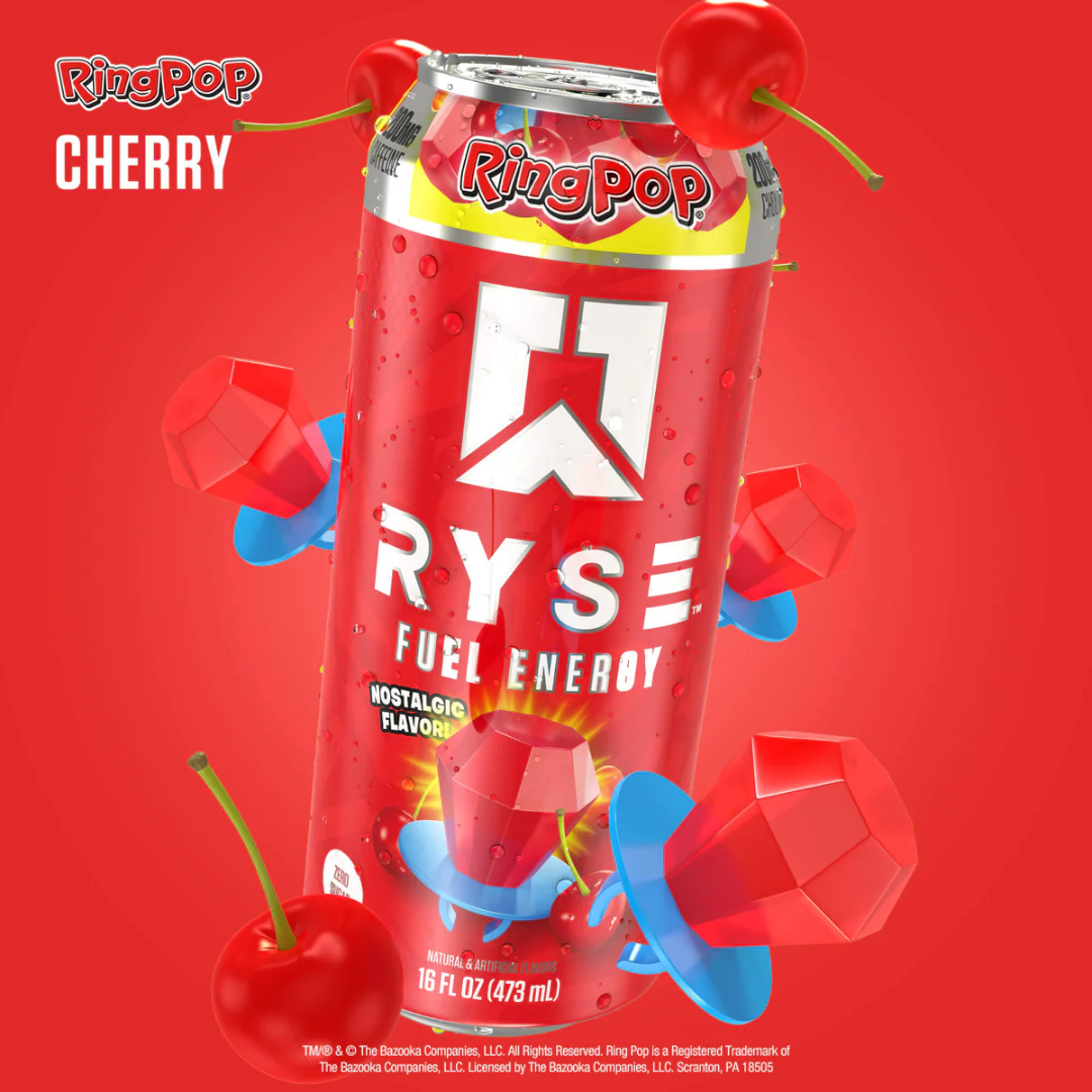 RYSE Fuel Energy 12x473ml Ring Pop Cherry