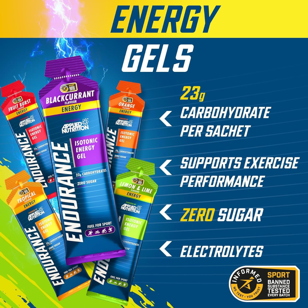 Applied Nutrition Endurance Energy Gel 20x60g Lemon & Lime