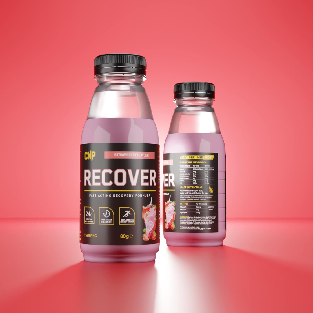 CNP Recover Shake and Take 24x80g Bottles Strawberry