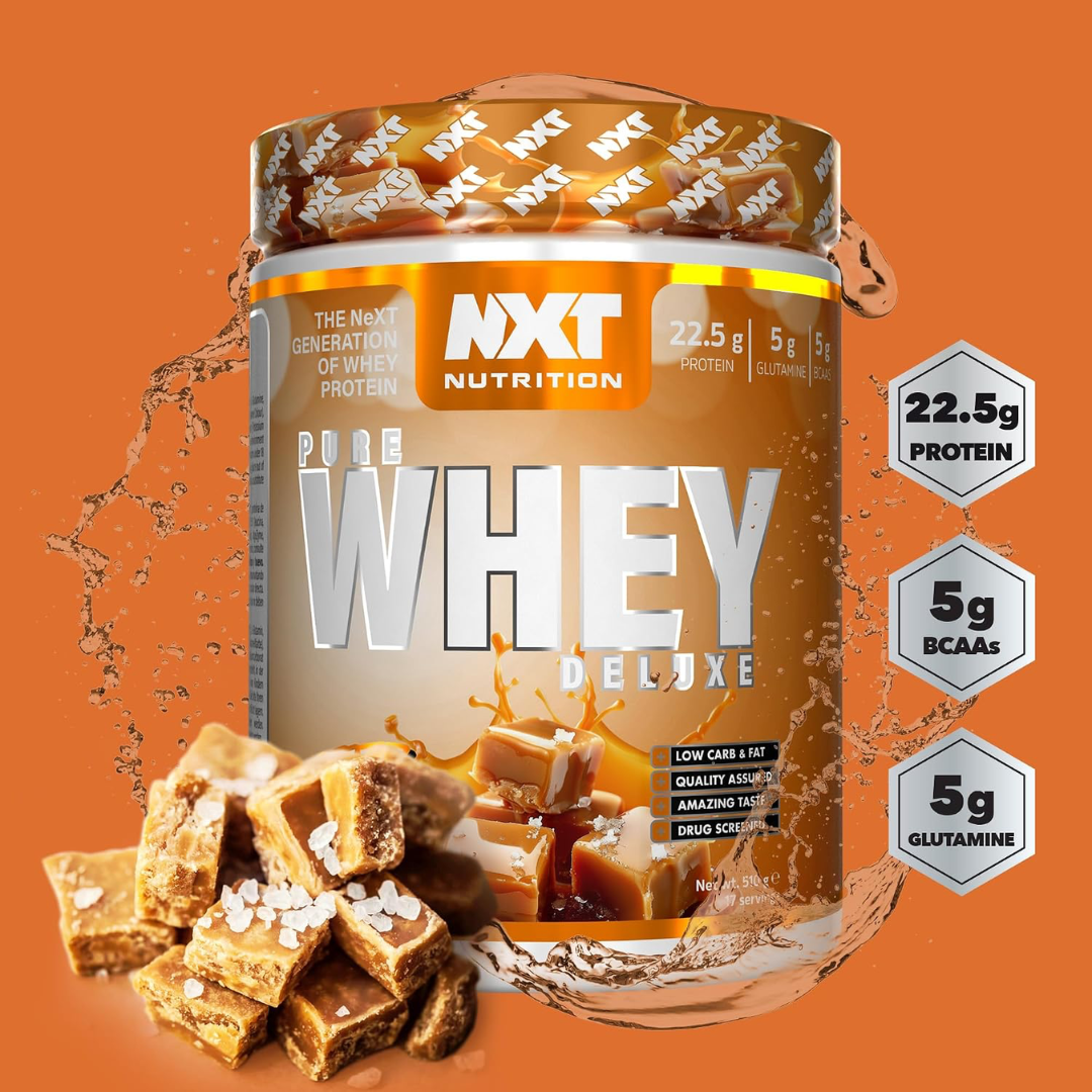 NXT Nutrition Pure Whey Deluxe 510g Salty Caramel