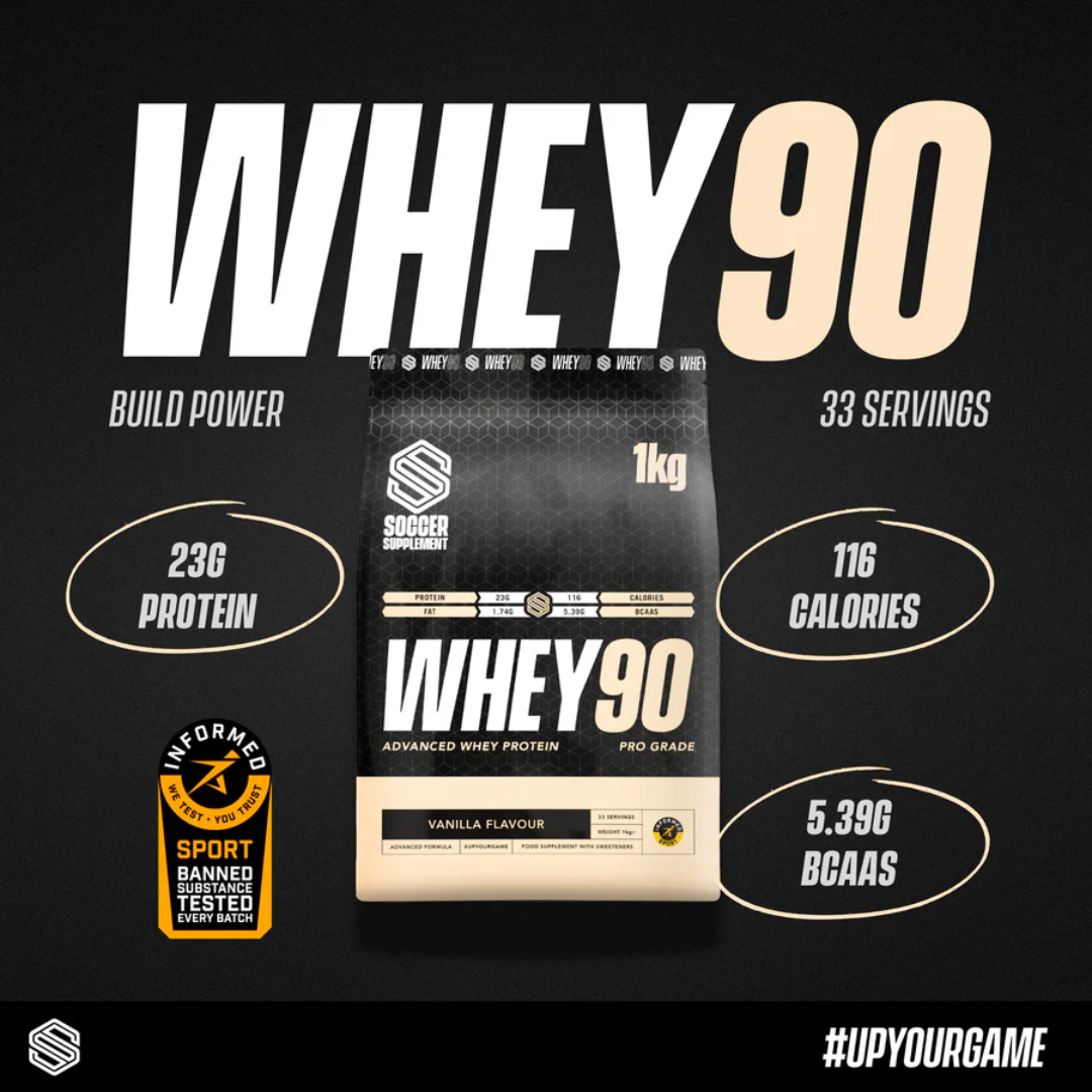 Soccer Supplement Whey90 1kg Vanilla