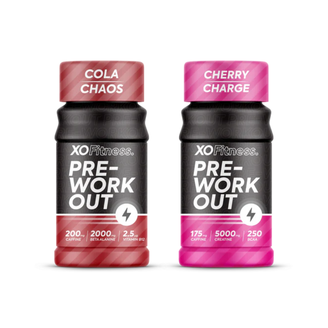 XO Fitness Pre-Workout Shots Mixed Case 20x60ml Cherry / Cola
