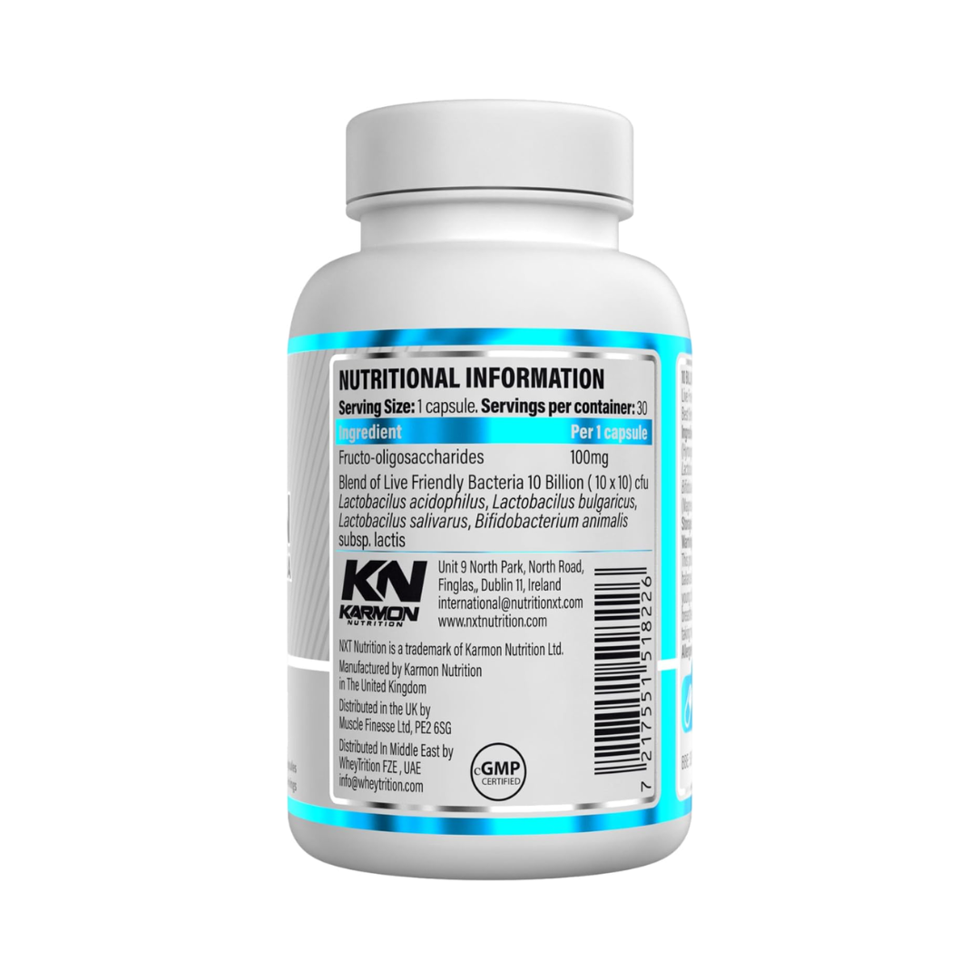 NXT Nutrition 10 Billion Live Friendly Bacteria 30 Caps