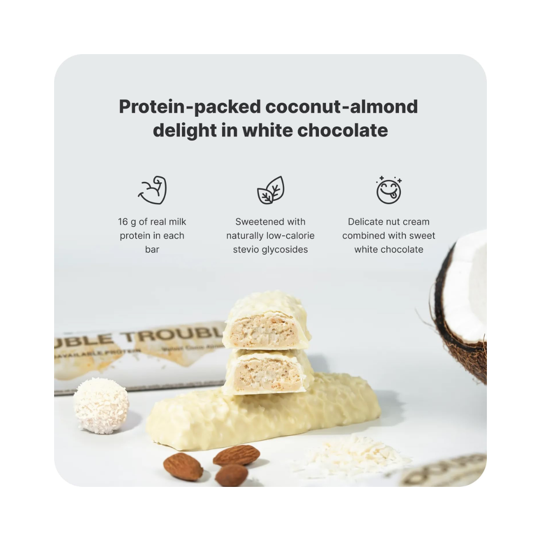Vilgain Trouble Protein Bar 12x55g Choco Almond