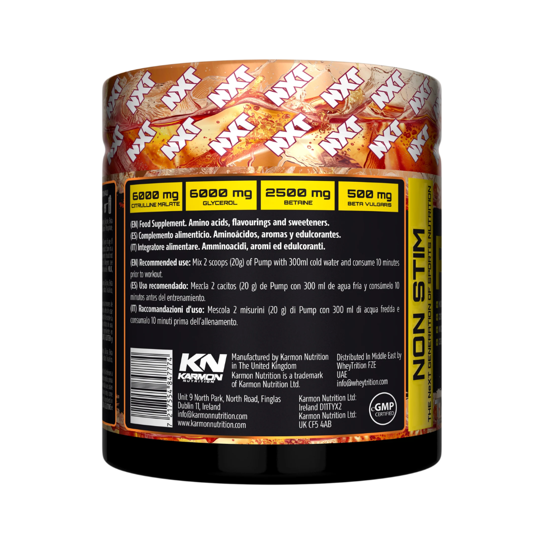NXT Nutrition TNT Nuclear PUMP (Stim-Free) 500g Cola