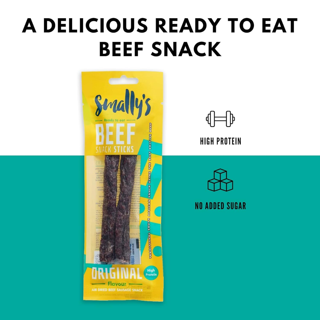 Smally's Beef Snack Sticks 15x40g Original