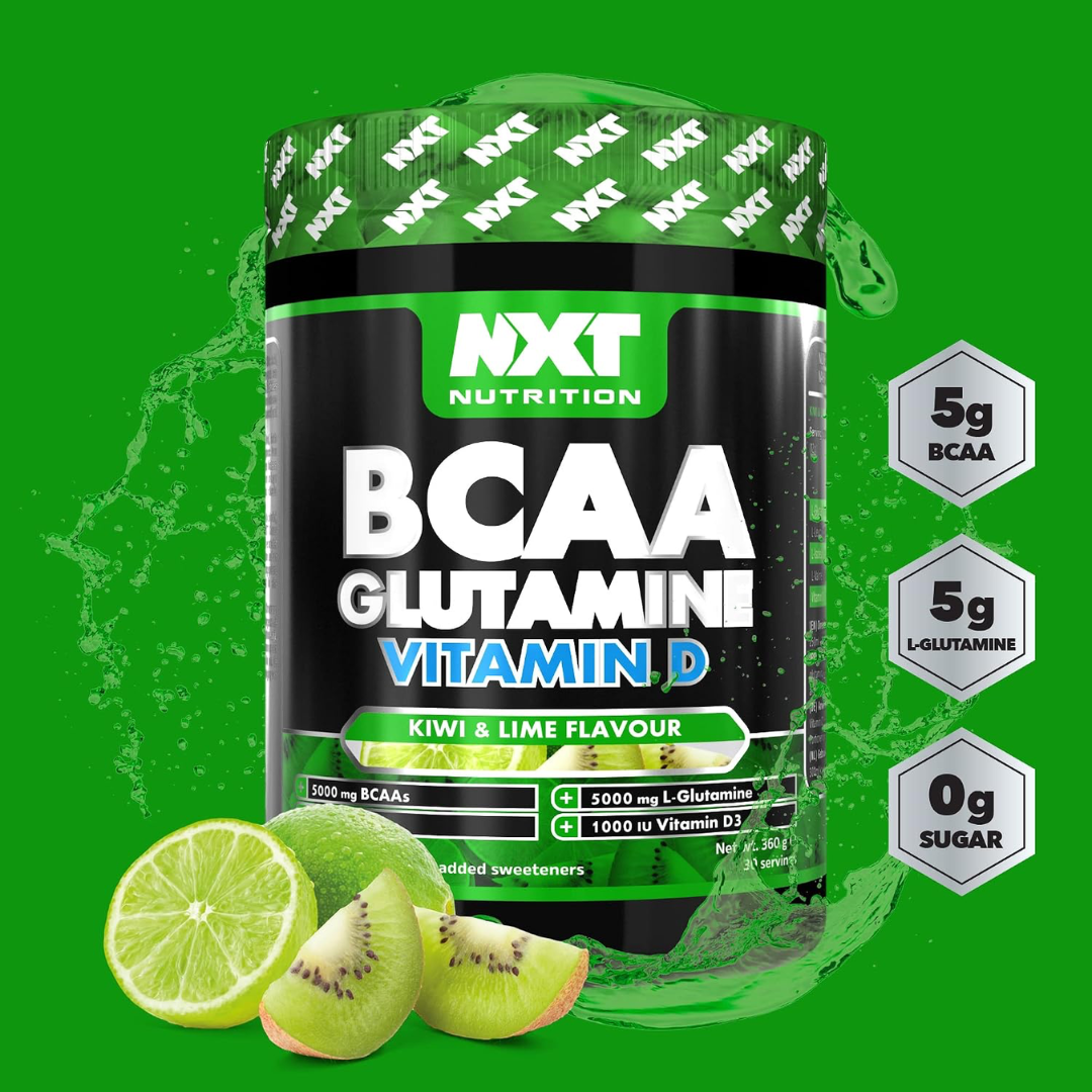 NXT Nutrition BCAA, Glutamine & VIt D 360g Kiwi Lime