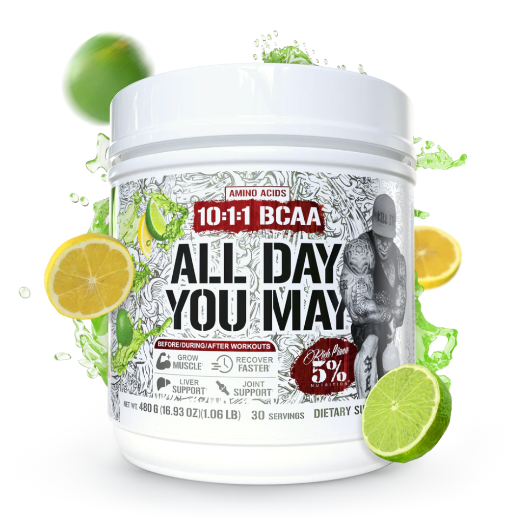 Rich Piana 5% Nutrition All Day You May Legendary Series 465g Fruit Punch