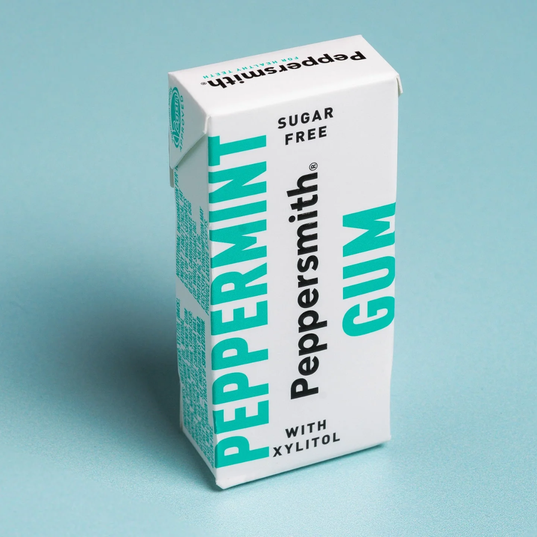 Peppersmith Chewing Gum 12x15g Peppermint