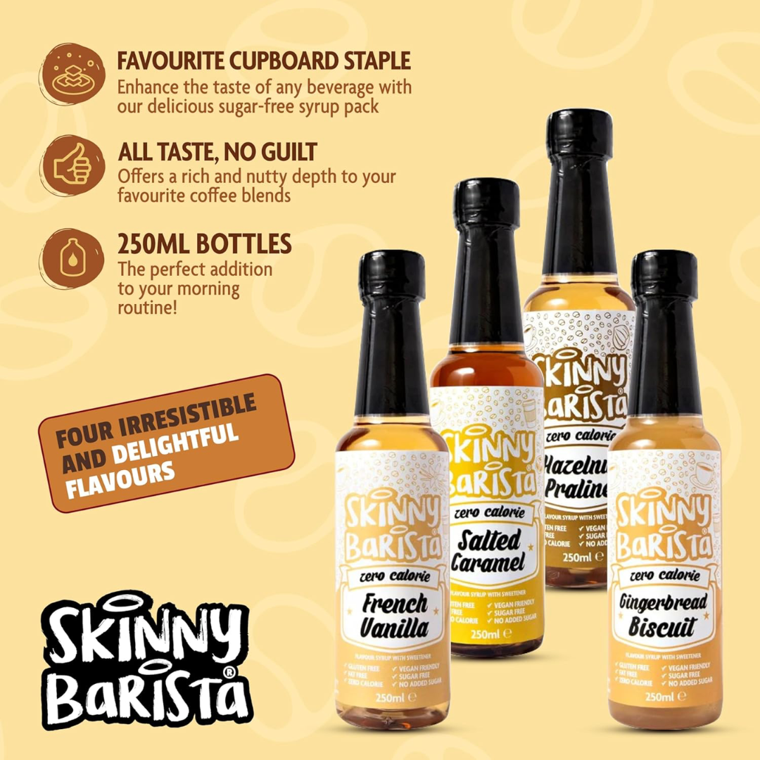 The Skinny Food Co Sugar Free Coffee Syrup 250ml Gingerbread Biscuit
