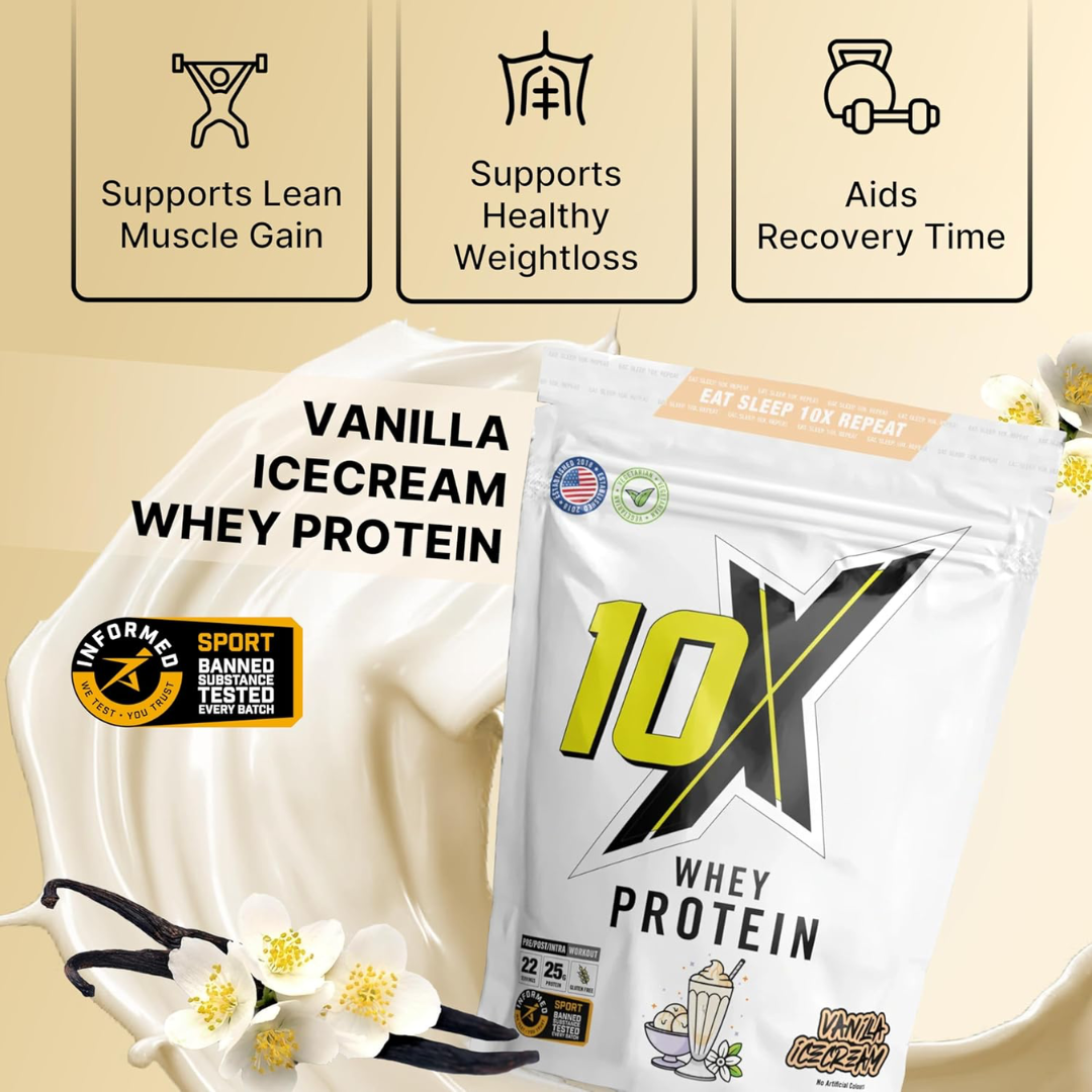 10X Athletic Whey Protein 700g Vanilla Ice Cream