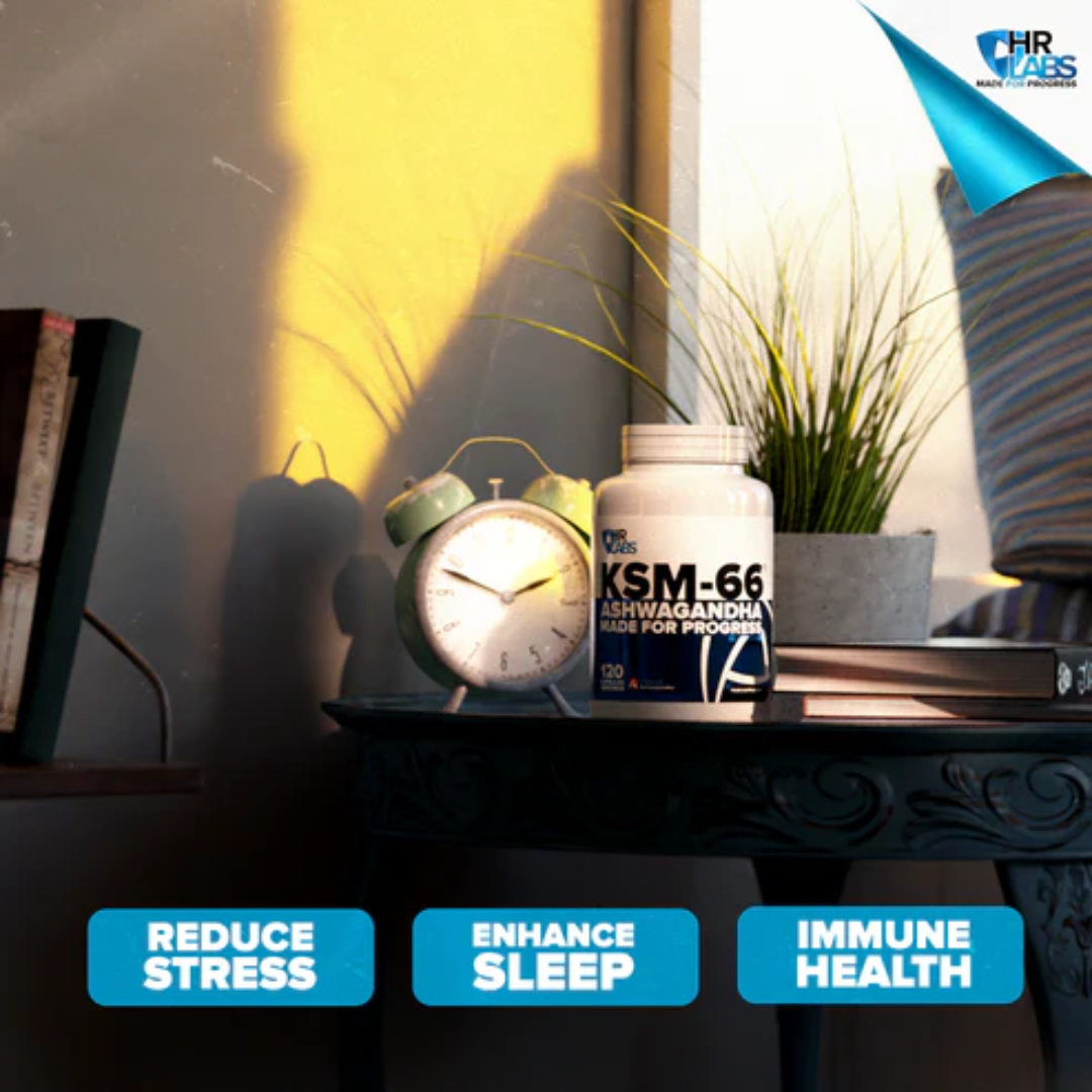 HR Labs KSM-66 Ashwagandha 120 Veg Caps