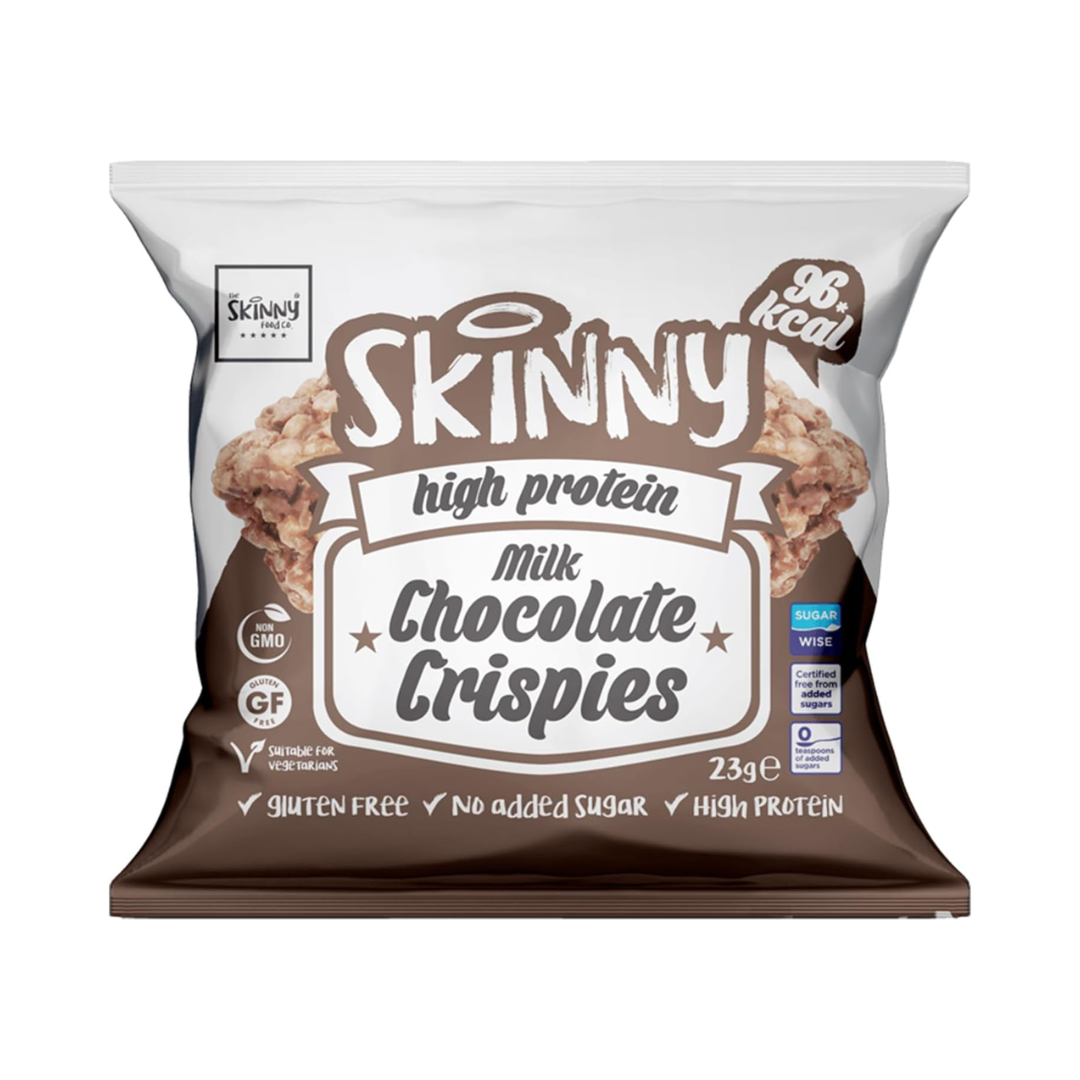 The Skinny Food Co Skinny High Protein Crispies 10x23g Milk Chocolate