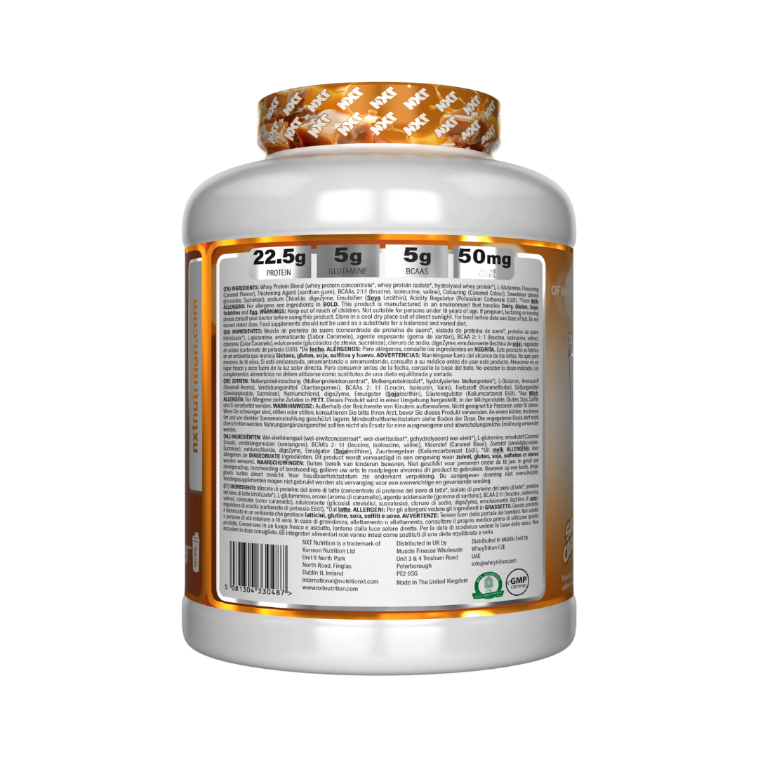 NXT Nutrition Pure Whey Deluxe 2.1kg Salty Caramel