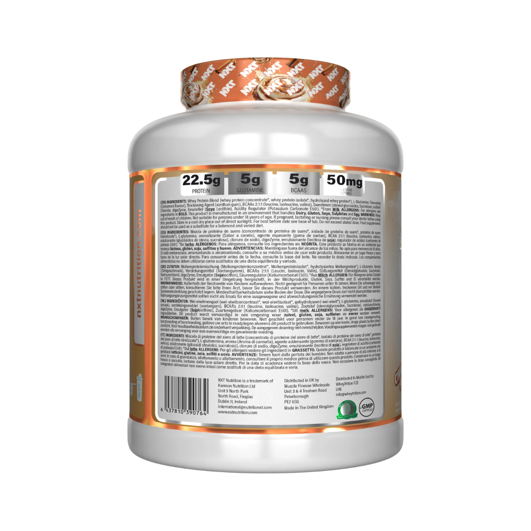 NXT Nutrition Pure Whey Deluxe 2.1kg Cinnamon Swirl