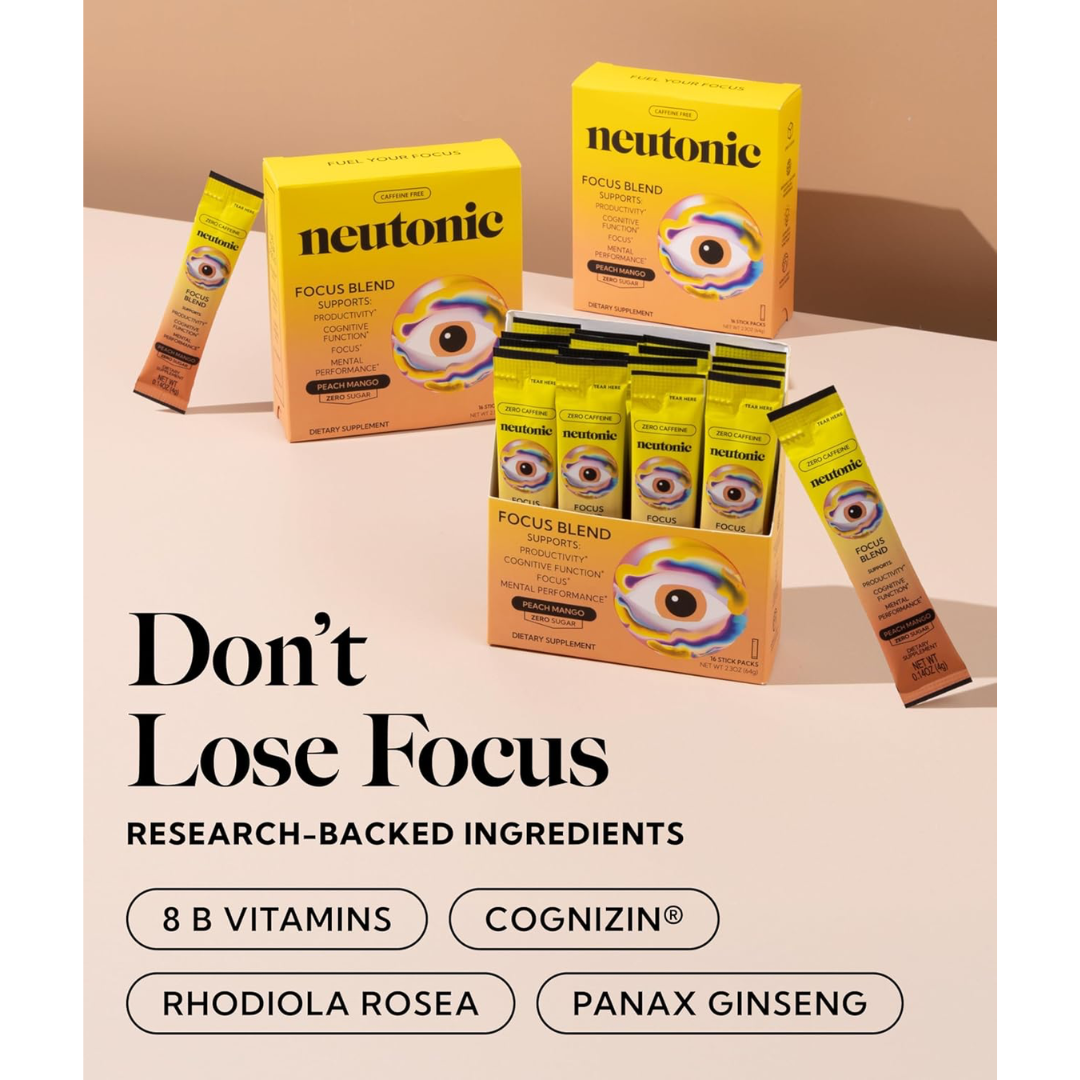 Neutonic Focus Blend 16 Sachets Peach Mango