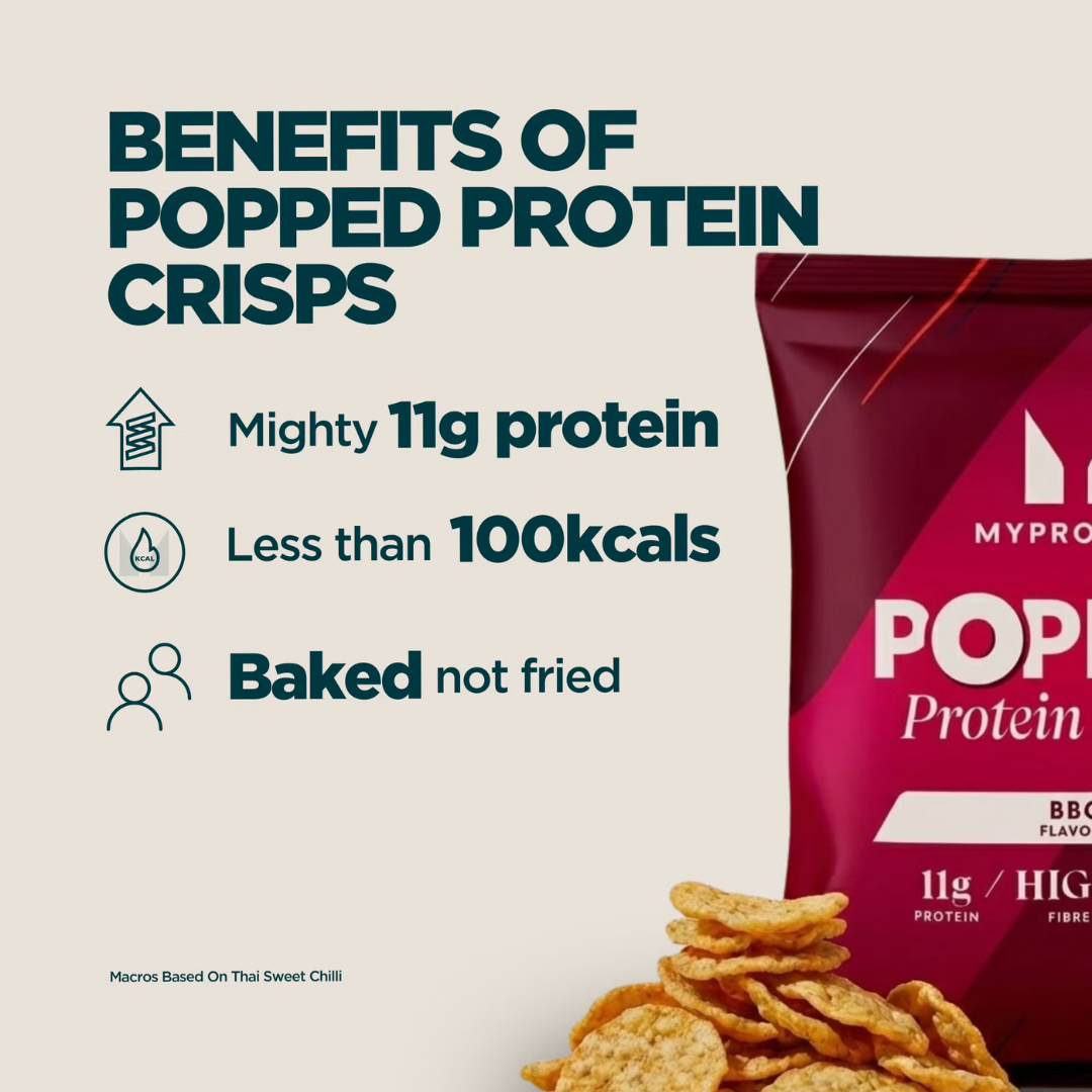 MyProtein Popped Protein Crisps 6x25g Barbeque