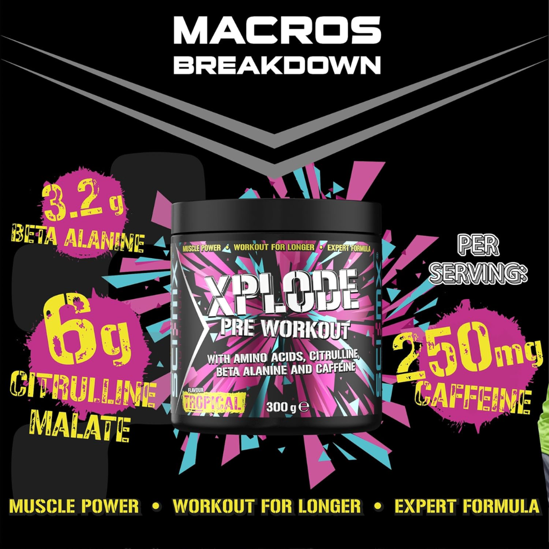 Sci-MX X-PLODE Pre-Workout 300g Tropical