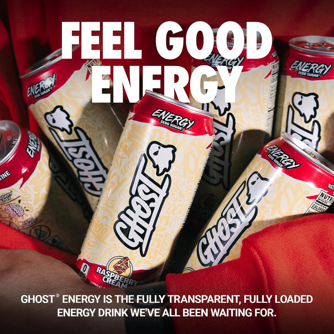 Ghost Energy Drink 12x500ml Raspberry Cream