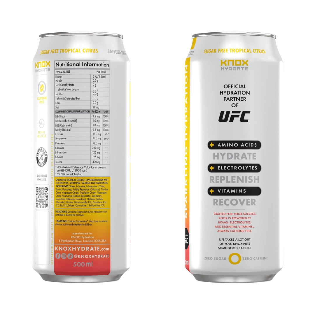 KNOX Hydrate 12x500ml Tropical Citrus