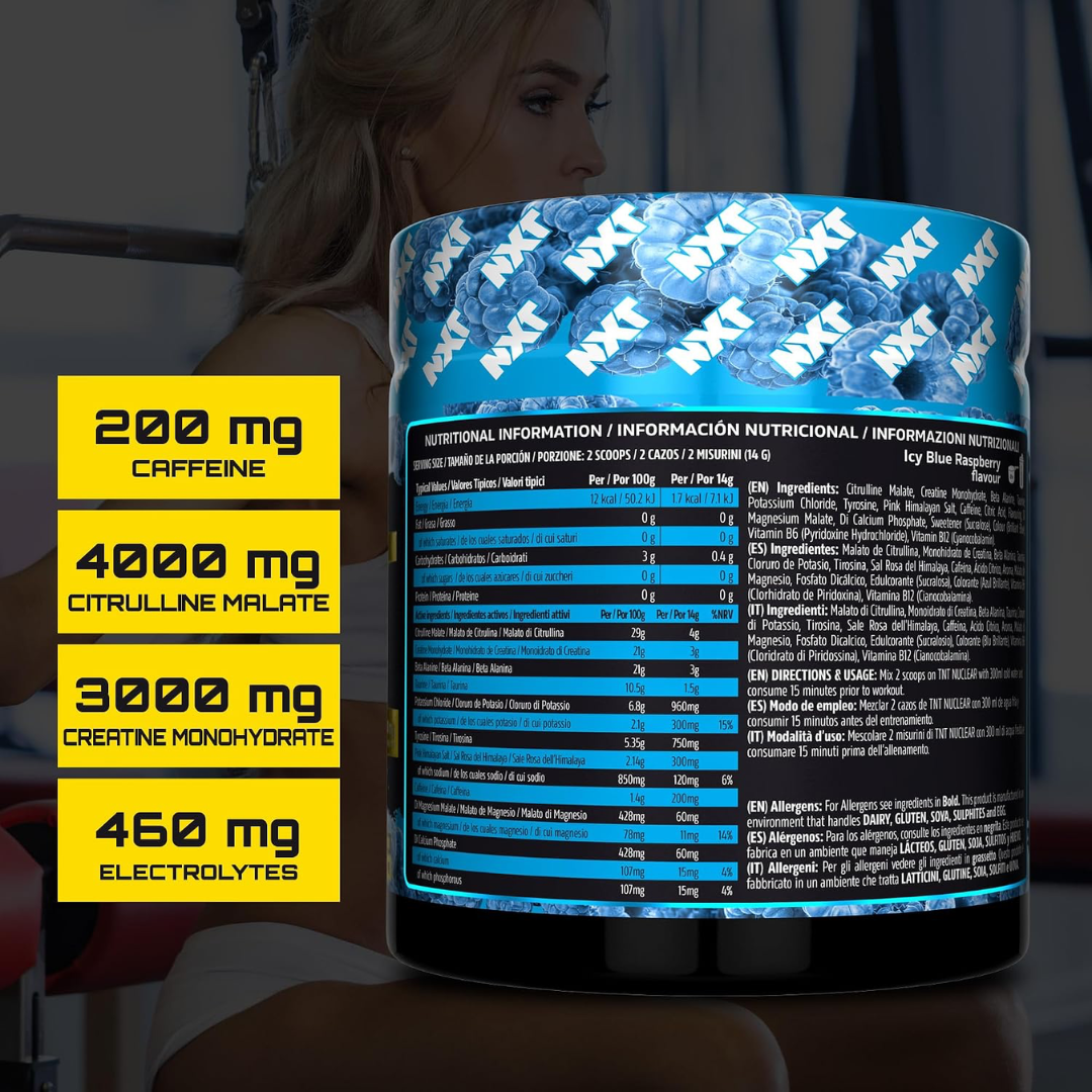 NXT Nutrition TNT Nuclear 420g Icy Blue Razz