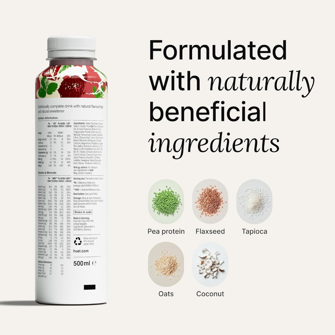 Huel Ready-to Drink 8x500ml - Strawberries & Cream