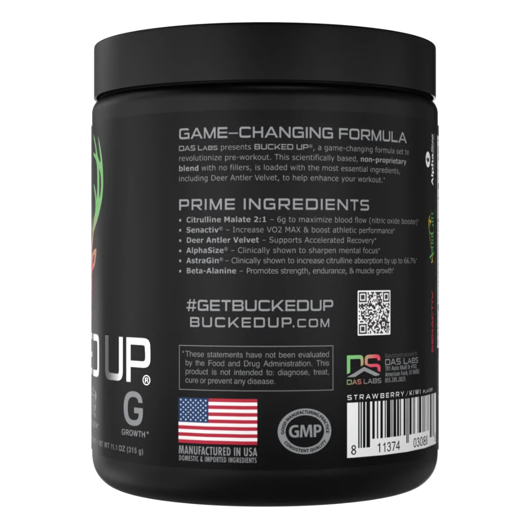 Bucked Up 280g 25 Servings - Strawberry Kiwi