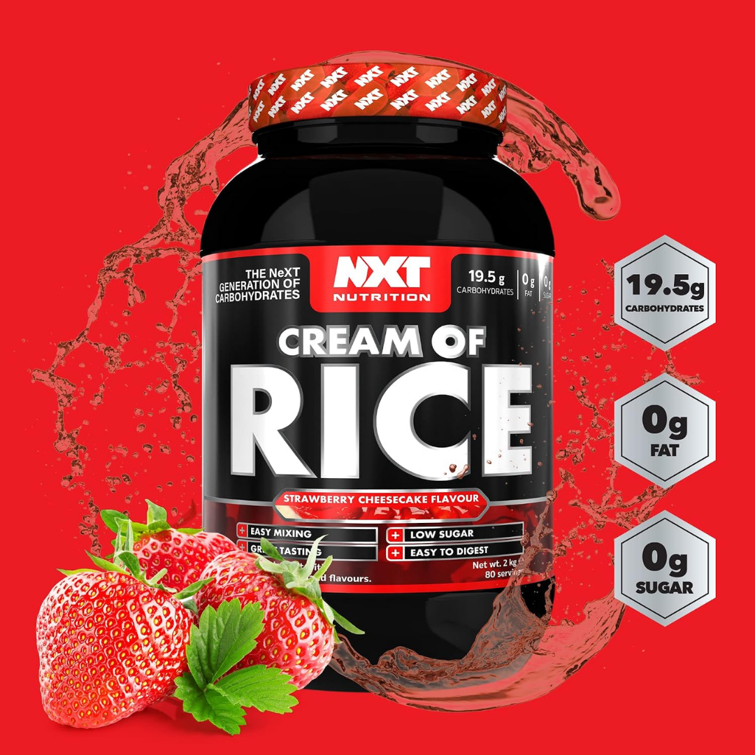 NXT Nutrition Cream of Rice 2kg Strawberry Cheesecake