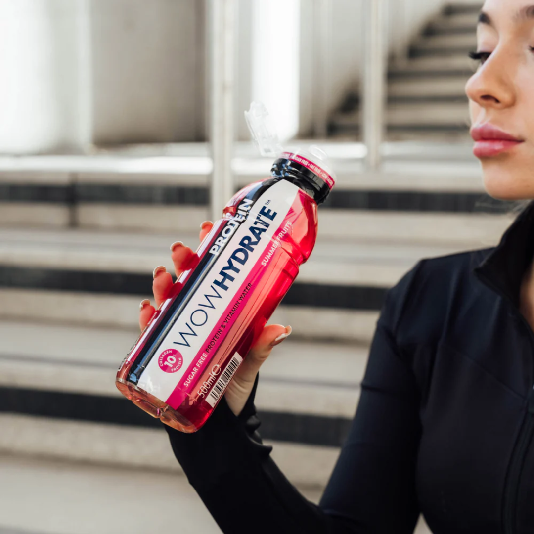 Wow Hydrate Protein Water 12x500ml Summer Fruits