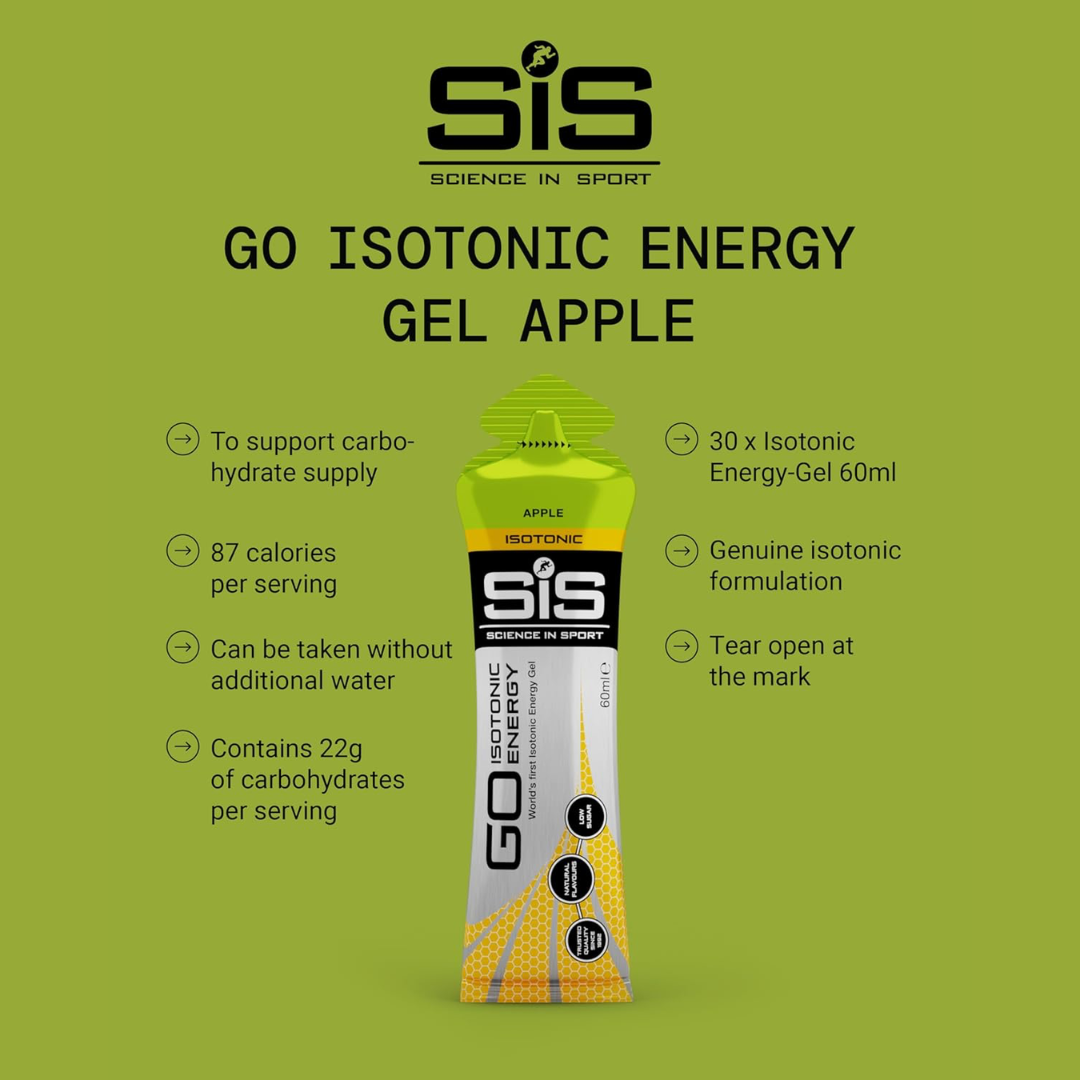 SIS Isotonic Gels 30x60ml Apple